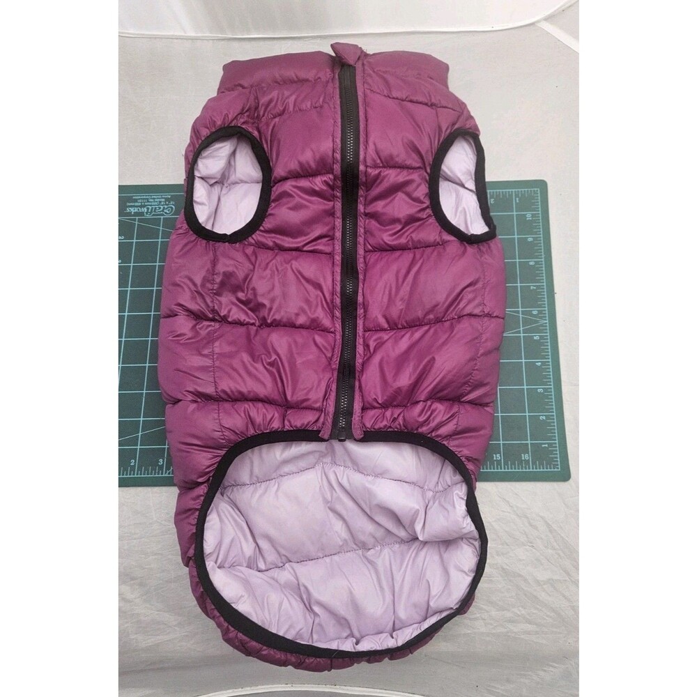 Fab Dog Reversible Puffer Jacket Purple Size M/L